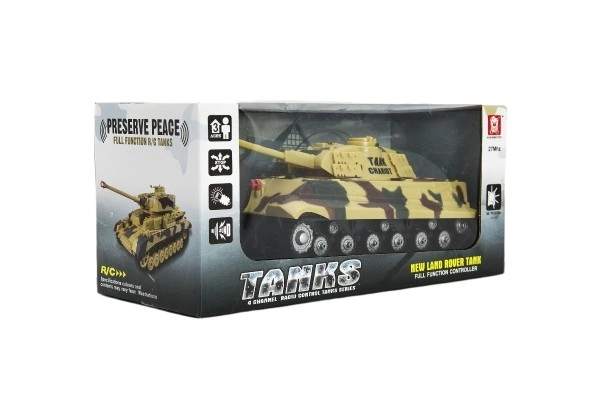 RC tank panther hanggal és fénnyel