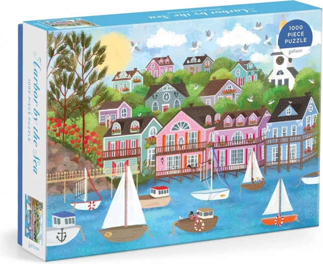 galison puzzle tengerparti kikötő joy laforme 1000 darab