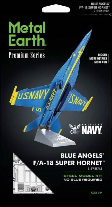 Metal Earth 3D puzzle F/A-18 Super Hornet - Blue Angels