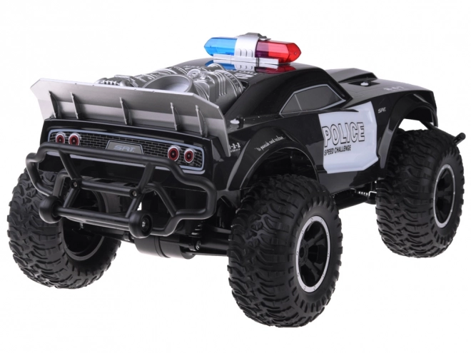 Nagy távirányítós monster truck RENDŐREK világítással Rc0626