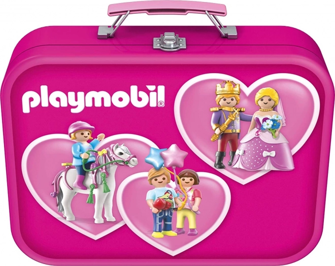 Playmobil puzzle 4 az 1-ben, bádog bőröndben