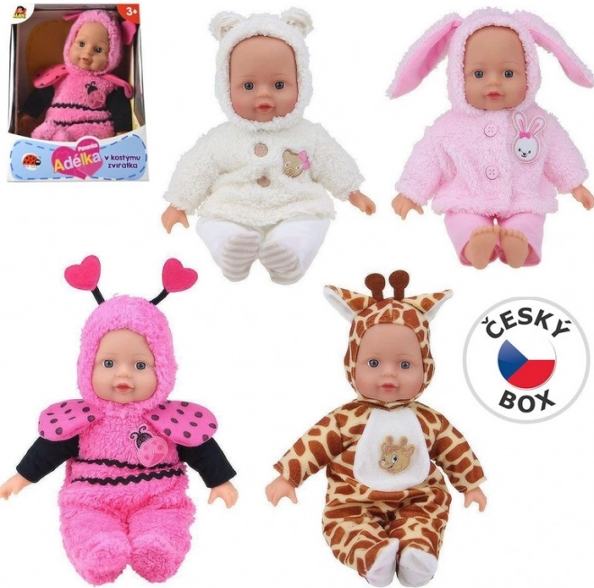 Állatos baba 30 cm