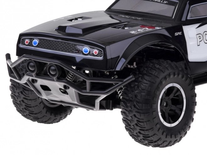 Nagy távirányítós monster truck RENDŐREK világítással Rc0626