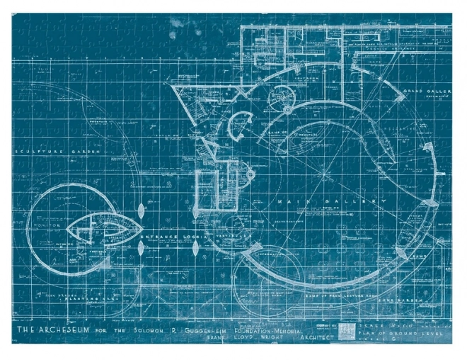 Kétszínű puzzle - Frank Lloyd Wright Guggenheim 500 darabos