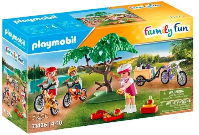 Családi kirándulás hegyi kerékpárokkal - Playmobil