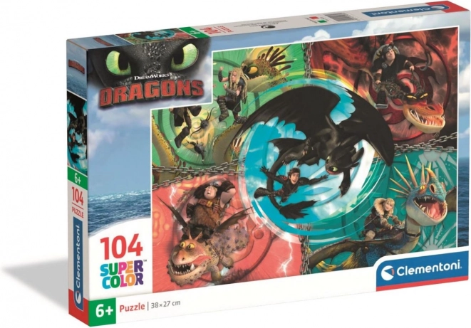 Clementoni puzzle 104 darabos Így neveld a sárkányodat