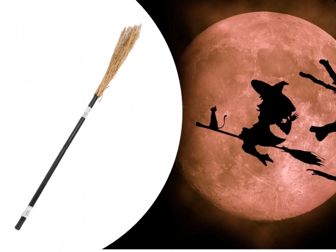 Bűvös seprű Baba Yaga Halloween és karácsony 90 cm