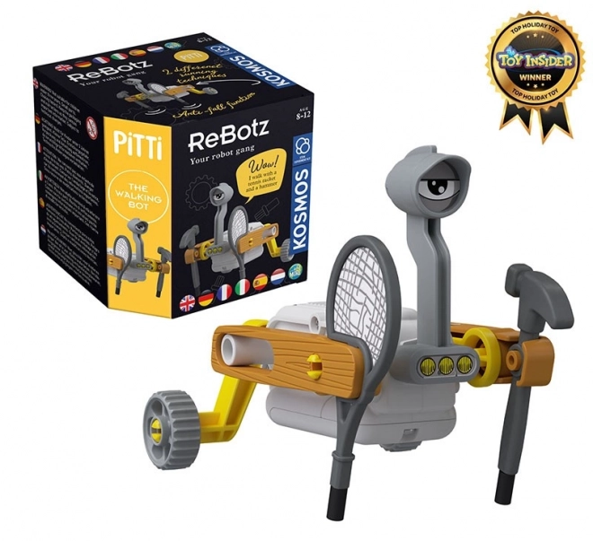 Robot Pitti - Összeszerelhető mozgó robot gyerekeknek