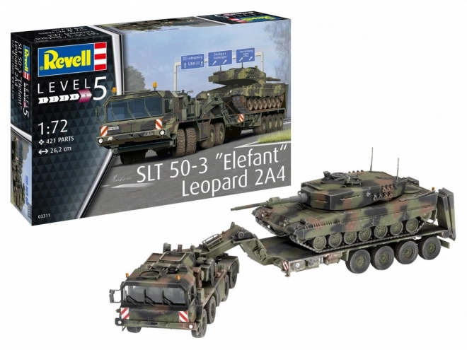 Plastik model SLT 50-3 Elefant és Leopard 2A4
