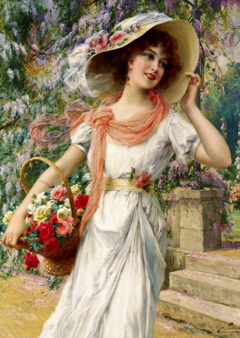 Élvezd Puzzle Emile Vernon: Virágoskert 1000 darab