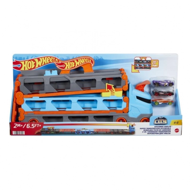 Hot Wheels verseny-szállító 2 az 1-ben