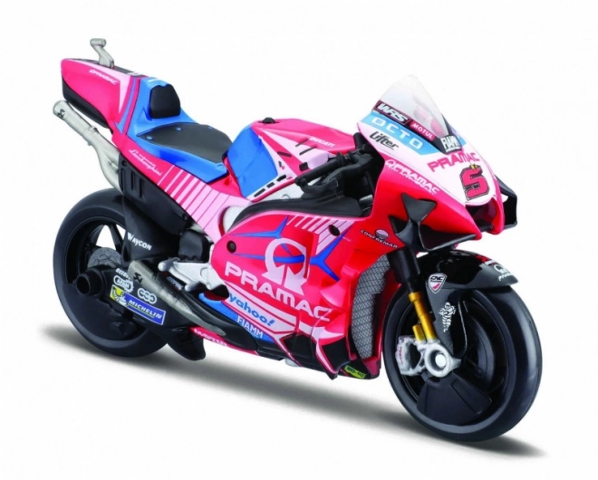 Ducati Pramac versenymotor fém modell 1:18