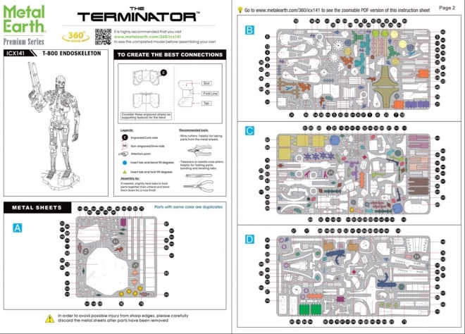 The Terminator T-800 endoskeleton 3D puzzle