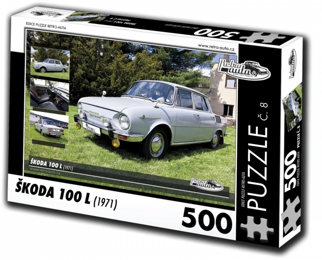 Retro Játékok Puzzle Škoda 100 L (1971) 500 Darabos