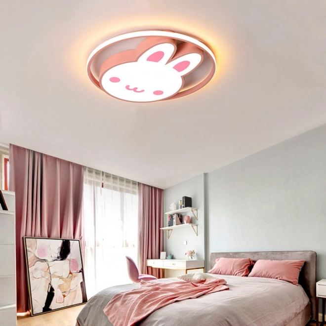 LED lámpa mennyezeti világítás gyerekszobába távirányítóval Nyuszi