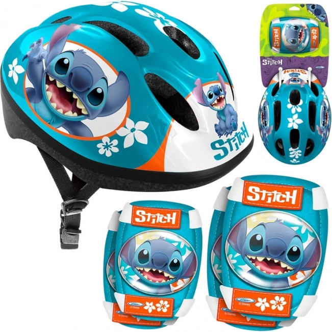Disney STITCH állítható sisak és védőfelszerelés készlet