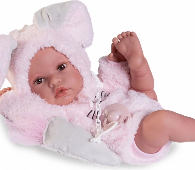 Realista baba újszülött Erika lágy vinilből 42 cm