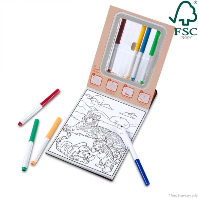 Melissa & Doug varázslatos színezőkönyv vadon élő állatokkal