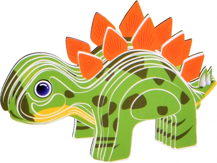 Színes 3D Stegosaurus játékhoz és kiállításhoz