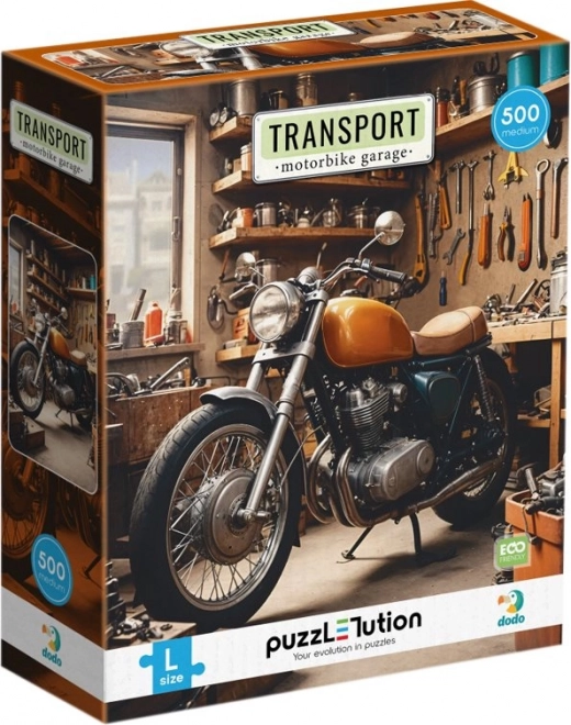 Puzzle Dodo Közlekedés: Motorkerékpáros Szett 500 Darab