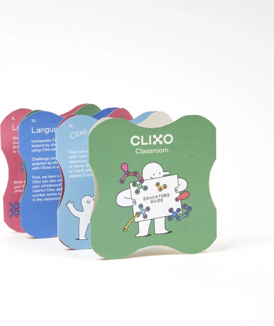 Clixo mágneses építőkészlet 100 darabos osztálytermi készlet