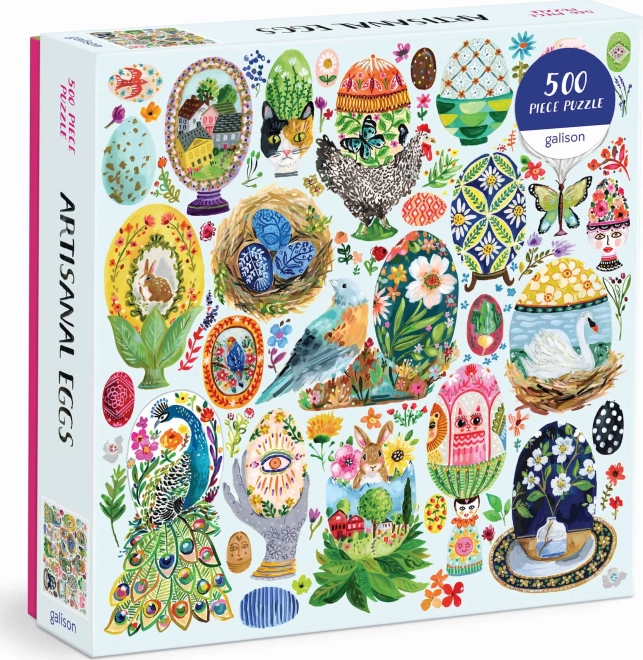 Festett húsvéti tojások puzzle 500 darab