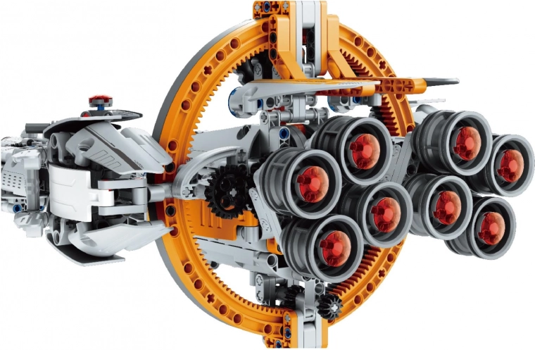 Sci-fi ihlette dizájn kör alakú gyűrűvel