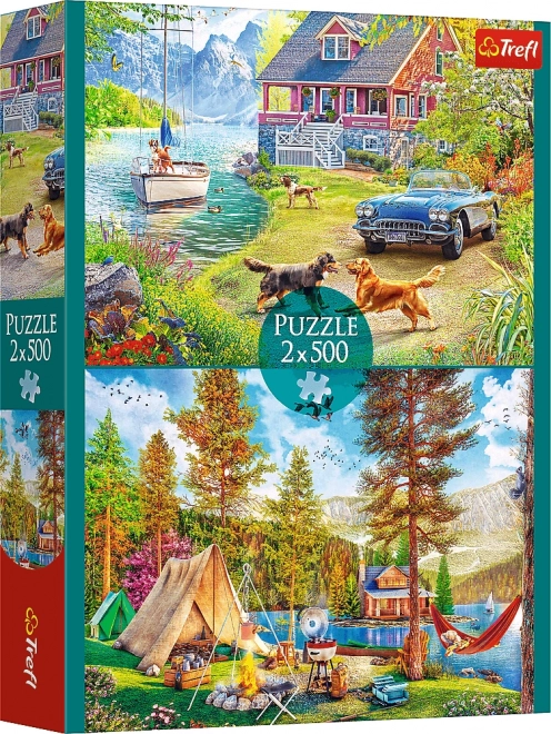 Nyári pihenés 500 darabos puzzle készlet