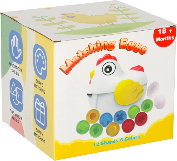 Oktató puzzle Tyúk tojáforma szorterrel
