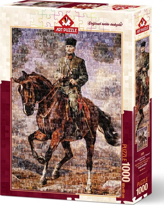 Mustafa Kemal Atatürk lóháton 1000 darabos puzzle