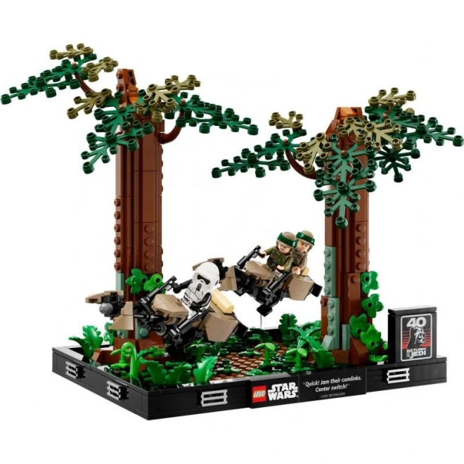 LEGO Star Wars dioráma: üldözés Endor erdeiben