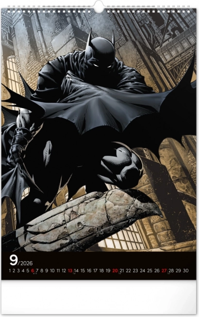 Fali naptár Batman Sötét 2026