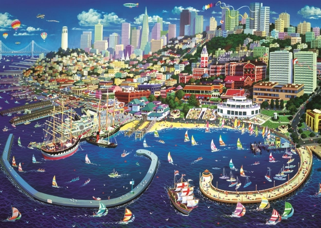 Puzzle 2000 darabos San Francisco-öböl