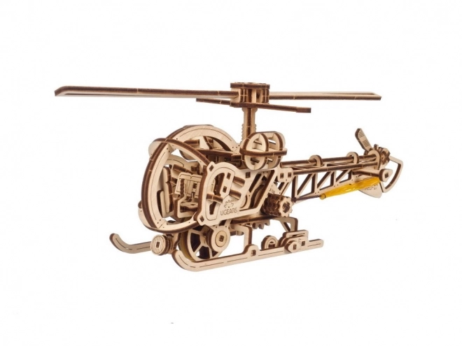 Mini helikopter 3D fa mechanikus puzzle