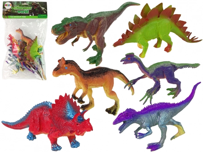 színes dinoszaurusz figurák 6 darab