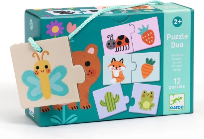 Djeco Eduludo Puzzle Duo – színek
