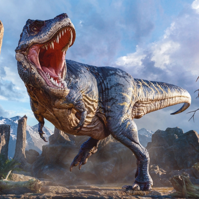 Realista illusztrációk T-REX-ről és más ikonokról
