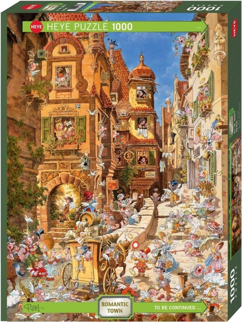 Romantikus város - nappali puzzle 1000 darab