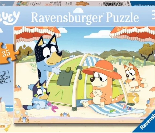 Bluey Puzzle a Strandon 35 Darab