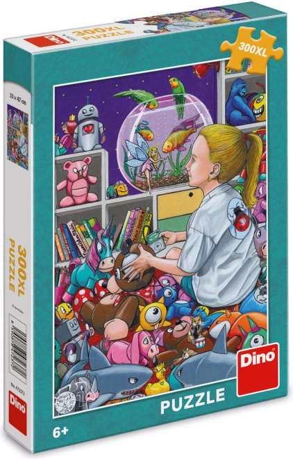 Dino puzzle pro anéžku xl 300 darabos