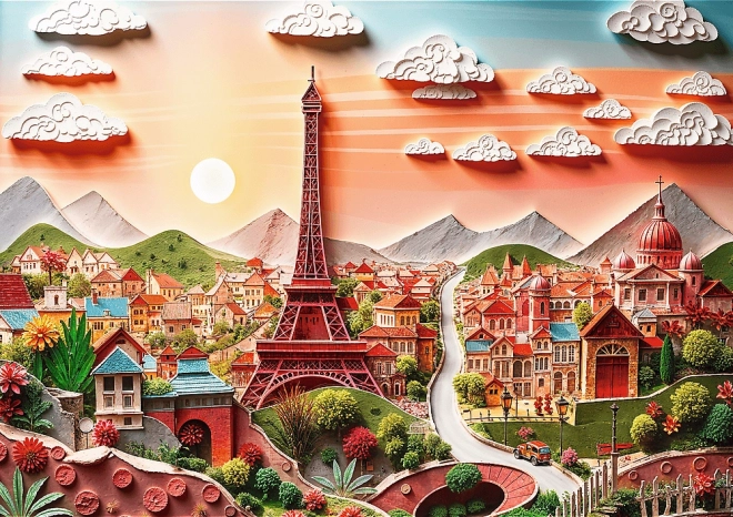 Trefl Puzzle Paper Art: Párizs 1000 darab