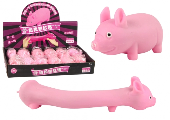 Rugalmas rózsaszín squishy játék malac