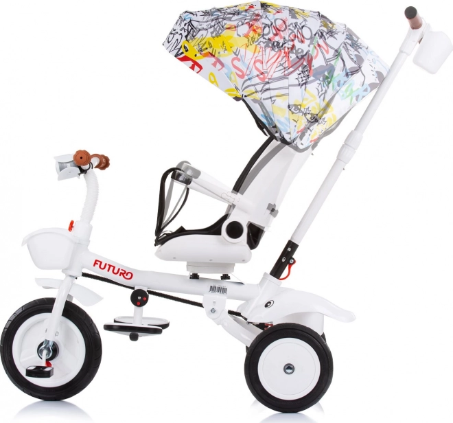 CHIPOLINO Futuro 2 az 1-ben graffiti napernyős tricikli