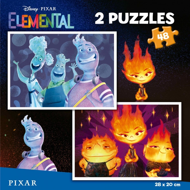 Educa Puzzle Életelemek között 2x48 darabos