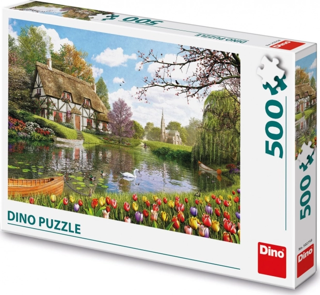 Házikó a tónál 500 darabos puzzle