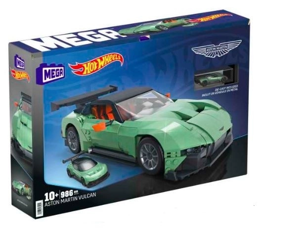 Konstruktív készlet Mega Hot Wheels Aston Martin Vulcan