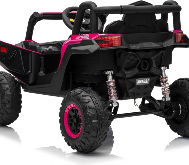 Gyermek elektromos autó Buggy Madman UTV-MX rózsaszín
