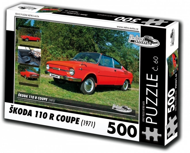 Retro-Auta Puzzle Škoda 110 R Coupe 500 darab