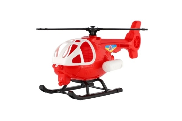 Műanyag helikopter - piros