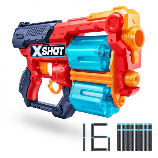 X-Shot Excel Xcess szivacslövő fegyver 16 lövéssel